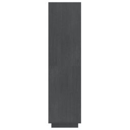 Berkfield Home Book Cabinet/Room Divider Grey 40x35x135 cm Solid Pinewood - Size: 40 x 35 x 135 cm - thumbnail 6