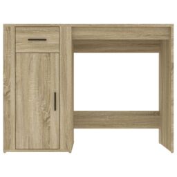 Berkfield Home Desk Sonoma Oak 100x49x75 cm Engineered Wood in Brown - Size: 100 x 49 x 75 cm - thumbnail 6