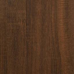 Berkfield Home Mobile File Cabinet with Wheels Brown Oak 45x38x54 cm Engineered Wood - Size: 45 x 38 x 54 cm - thumbnail 9