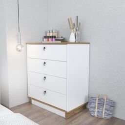 Decorotika Sahra Modern Chest of Drawers in Light Beige - thumbnail 2