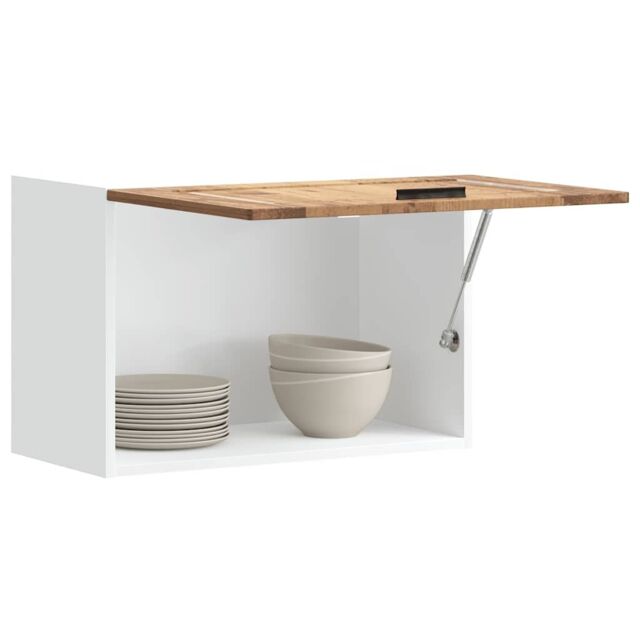 Berkfield Home Kitchen Wall Cabinet Porto Old Wood Engineered Wood in Brown - image 1
