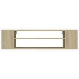 Berkfield Home Hanging TV Cabinet Sonoma Oak 100x30x26.5 cm Engineered Wood in Light Tan - thumbnail 4