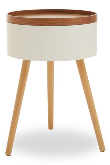 Orsina Versatile & Functional Storage Side Table, Elegant Bed Side Drawer, Stylish Legs of Small Lounge Tables in Natural - image 1