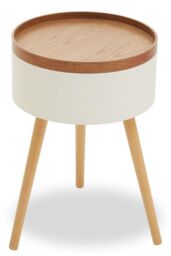 Orsina Versatile & Functional Storage Side Table, Elegant Bed Side Drawer, Stylish Legs of Small Lounge Tables in Natural - thumbnail 5