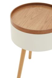 Orsina Versatile & Functional Storage Side Table, Elegant Bed Side Drawer, Stylish Legs of Small Lounge Tables in Natural - thumbnail 6