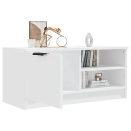 Berkfield Home TV Cabinet White 80x35x36.5 cm Engineered Wood - thumbnail 4