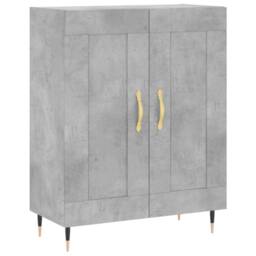 Berkfield Home Highboard Concrete Grey 69.5x34x180 cm Engineered Wood - thumbnail 7