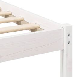 Berkfield Home Traditional with Headboard White 140 x 190 cm Pine wood - thumbnail 8