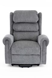 More4Homes Belvoir Grey Fabric Dual Motor Mobility Rise Recliner Chair - thumbnail 2