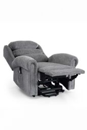More4Homes Belvoir Grey Fabric Dual Motor Mobility Rise Recliner Chair - thumbnail 4