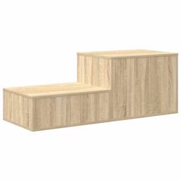 Berkfield Home Storage Cabinet Sonoma Oak 127x41x40 cm Engineered Wood in Beige - Size: 127 x 41 x 40 cm - thumbnail 9