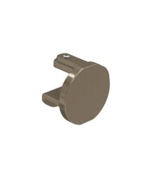 New Edge Blinds 28mm Styleline Gliding Curtain Pole Set with End Cap - Taupe - Size: 330 cm - thumbnail 3