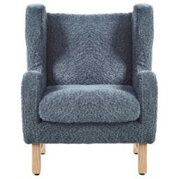Wyld and Coco Bouclé Armchair for Children - Dark Blue - thumbnail 5