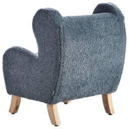Wyld and Coco Bouclé Armchair for Children - Dark Blue - thumbnail 6
