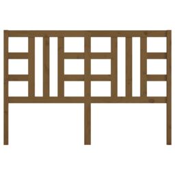 Berkfield Home Bed Headboard Honey Brown 146x4x100 cm Solid Wood Pine - Size: 146 x 4 x 100 cm - thumbnail 4