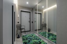 RugsX Anti-Slip Monstera Runner in Green - Size: 100 cm x 380 cm - thumbnail 4