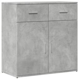 Berkfield Home Sideboard Concrete Grey 79x38x80 cm Engineered Wood - Size: 79 x 38 x 80 cm - thumbnail 1