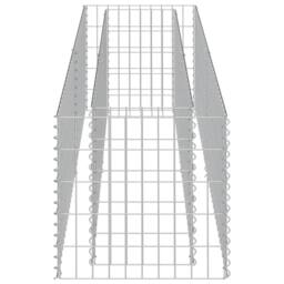 Berkfield Home Durable Gabion Raised Bed Galvanised Steel 180x50x50 cm in Silver - Size: 180 x 50 x 50 cm - thumbnail 6
