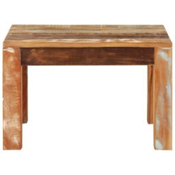 Berkfield Home Coffee Table 55x55x35 cm Solid Wood Reclaimed - Size: 55 x 55 x 35 cm - thumbnail 2