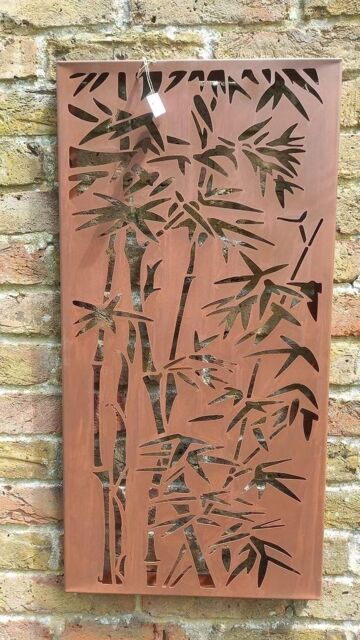 Inspirational Gifting Bamboo Decorative Screen Wall Art Plaque 780mm Tall in Brown - image 1
