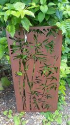 Inspirational Gifting Bamboo Decorative Screen Wall Art Plaque 780mm Tall in Brown - thumbnail 2