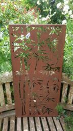 Inspirational Gifting Bamboo Decorative Screen Wall Art Plaque 780mm Tall in Brown - thumbnail 3