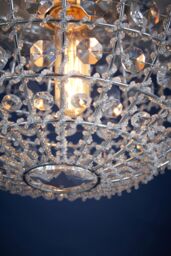 Orsina Kensington Townhouse Crystal Beads Pendant Light in Silver - thumbnail 3