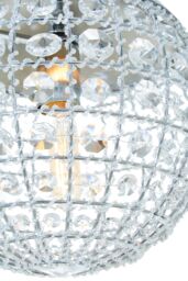 Orsina Kensington Townhouse Crystal Beads Pendant Light in Silver - thumbnail 4