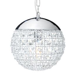 Orsina Kensington Townhouse Crystal Beads Pendant Light in Silver - thumbnail 1