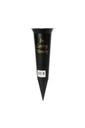 KDMD Black Spiked Grave Vase 32cm 5 Pack - thumbnail 2