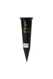 KDMD Black Spiked Grave Vase 32cm 5 Pack - thumbnail 1