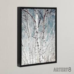 "Artery8 Birch tree forest Carol M Highsmith Framed Canvas Wall Art Print - Size: W12"" x H16""" - thumbnail 2