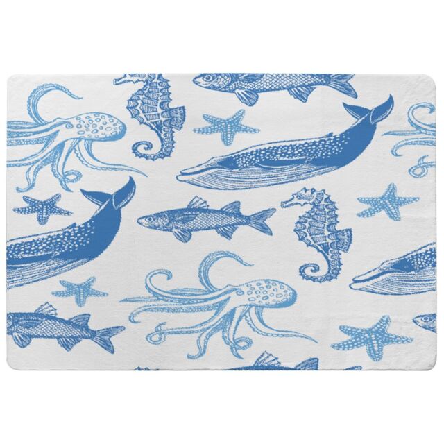 Benjamin Tate Design Sealife Designer Rug in Natural - Size: Large - image 1