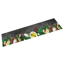 Berkfield Home Kitchen Rug Washable Spices 60x300 cm Velvet in Grey