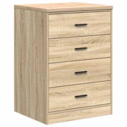 Berkfield Home Durable Garage Storage Cabinet Sonoma Oak 60x51x85 cm Solid Wood Pine in Light Tan - Size: 60 x 51 x 85 cm - thumbnail 3
