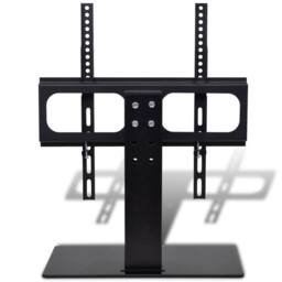 Berkfield Home Pedestal TV Stand for 26-42 Inch Screen Max VESA 400x400 mm 30kg in Black - thumbnail 5