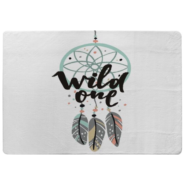 Benjamin Tate Design Cute Print In Boho Style Rug in Natural - Size: Large - image 1