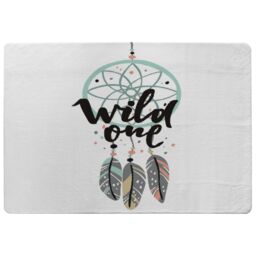 Benjamin Tate Design Cute Print In Boho Style Rug in Natural - Size: Large - thumbnail 1