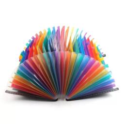 Nordara 24 Pocket A4 Expanding File Organiser Multicolour Foolscap Folder - thumbnail 3