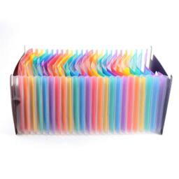 Nordara 24 Pocket A4 Expanding File Organiser Multicolour Foolscap Folder - thumbnail 2
