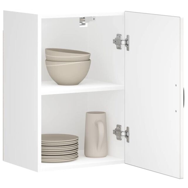 Berkfield Home Kitchen Wall Cabinet Lucca White Engineered Wood - image 1