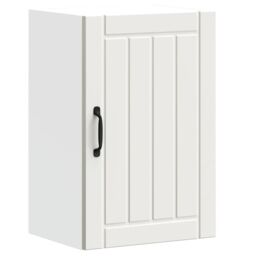 Berkfield Home Kitchen Wall Cabinet Lucca White Engineered Wood - thumbnail 2
