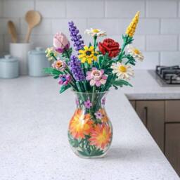 Lesser & Pavey Lynsey Johnstone Dahlias Hand Painted Vase - thumbnail 2