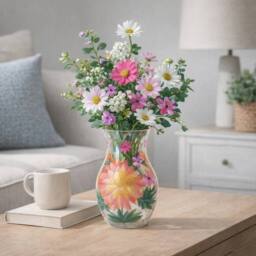 Lesser & Pavey Lynsey Johnstone Dahlias Hand Painted Vase - thumbnail 3