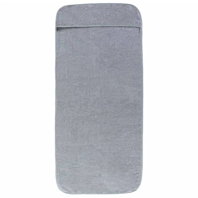 Berkfield Home Soft Beach Towels 2 pcs Grey 75x200 cm Fabric 400 GSM - image 1