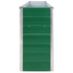 Berkfield Home Raised Garden Bed 320x40x77 cm Galvanised Steel Green - Size: 320 x 40 x 77 cm - thumbnail 6