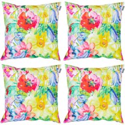 icon Painterly Floral Outdoor Cushion (Set of 4) - Purple