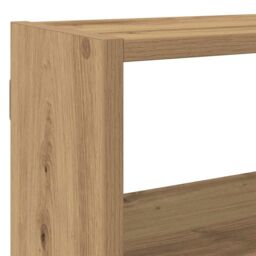 Berkfield Home Wall Cube Shelf 7 Compartments Artisian Oak Engineered Wood in Brown - thumbnail 7