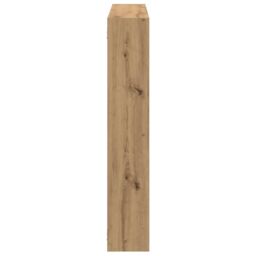Berkfield Home Wall Cube Shelf 7 Compartments Artisian Oak Engineered Wood in Brown - thumbnail 5