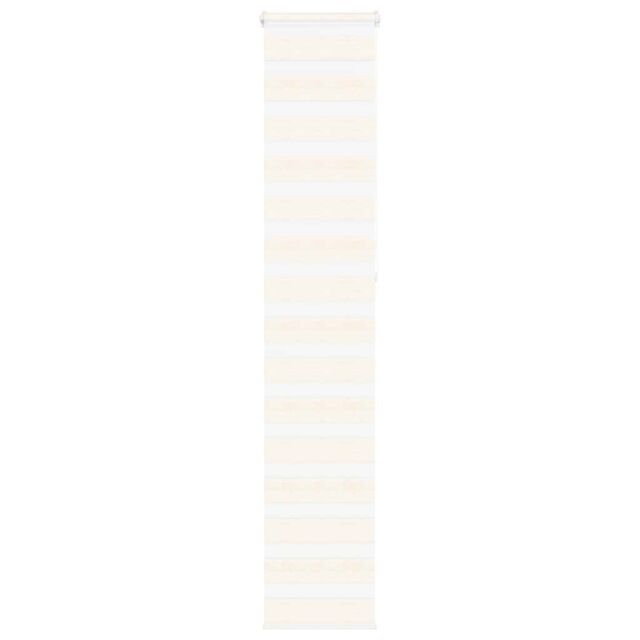 Berkfield Home Zebra Blind Marble Beige 40x230 cm Fabric Width 35.9 cm Polyester - image 1